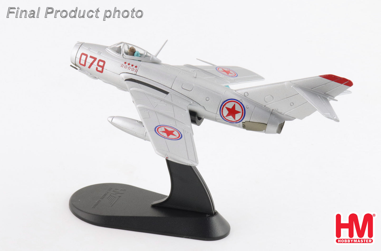 HOBBY MASTER MIG-15BIS "RED 079" CHINESE PEOPLES VOLUNTEERS AIR FORCE NORTH KOREA 1950'S