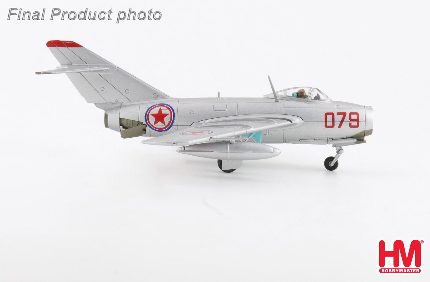 HOBBY MASTER MIG-15BIS "RED 079" CHINESE PEOPLES VOLUNTEERS AIR FORCE NORTH KOREA 1950'S