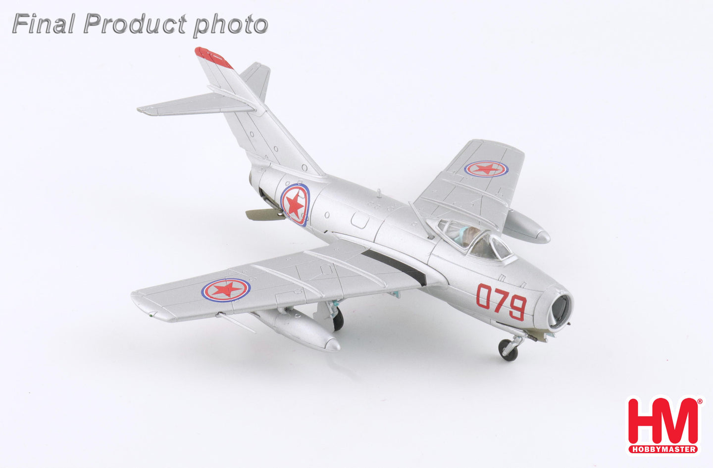 HOBBY MASTER MIG-15BIS "RED 079" CHINESE PEOPLES VOLUNTEERS AIR FORCE NORTH KOREA 1950'S