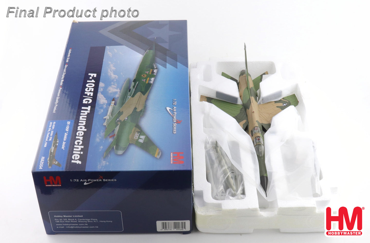 HOBBY MASTER EF-105F WILD WEASEL III USAF 355TH TFW, 357TH TFS "JINKIN JOSIE" 63-8301 THAILAND 1968