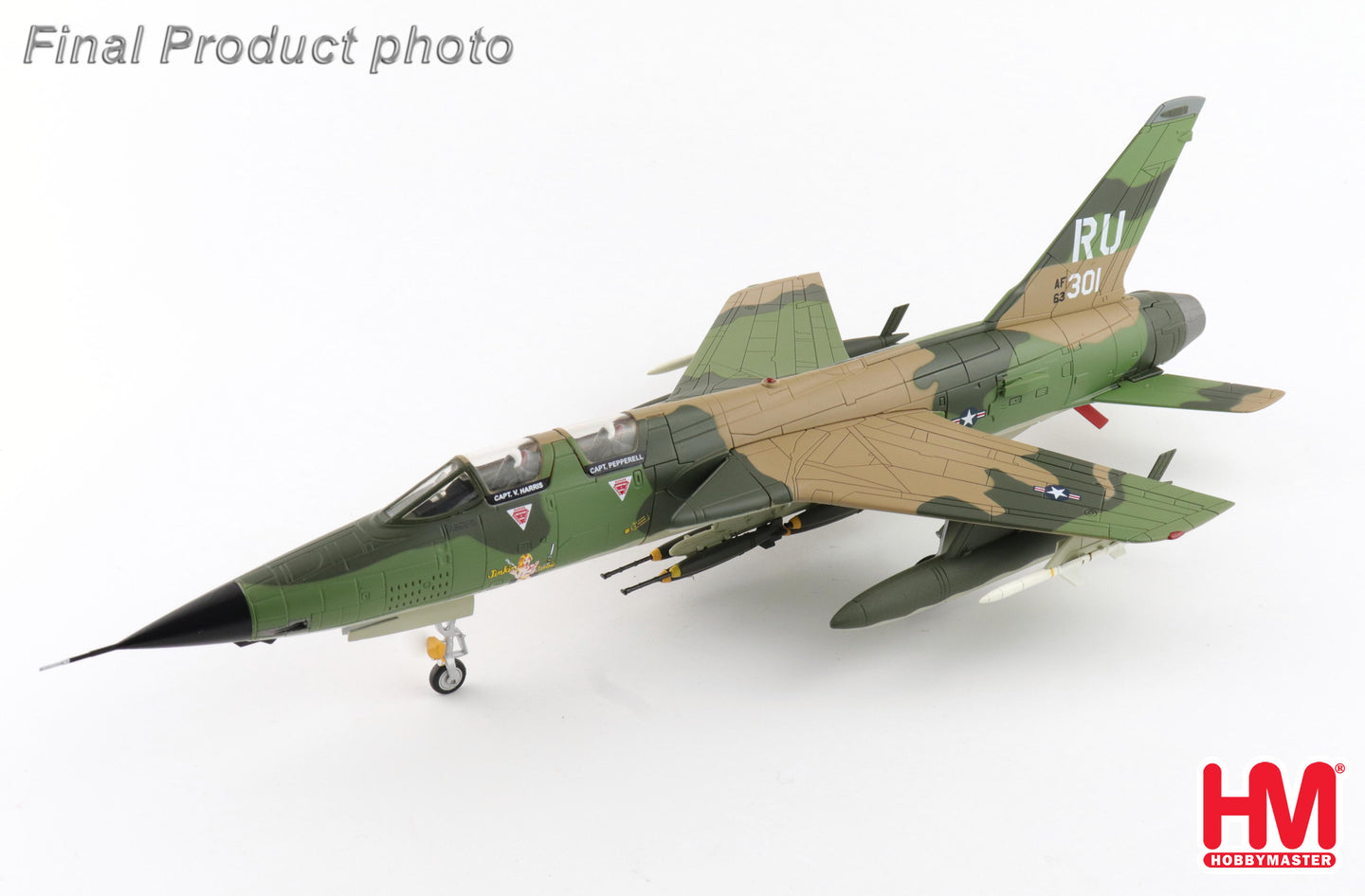 HOBBY MASTER EF-105F WILD WEASEL III USAF 355TH TFW, 357TH TFS "JINKIN JOSIE" 63-8301 THAILAND 1968