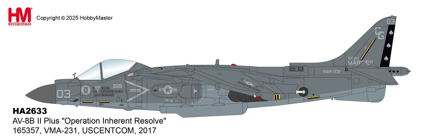 HOBBY MASTER AV-8B II PLUS OPERATION INHERENT RESOLVE, 165357