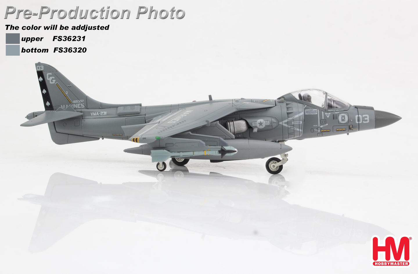 HOBBY MASTER AV-8B II PLUS US MARINES "OPERATION INHERENT RESOLVE" 165357, VMA-231, USCENTCOM, 2017