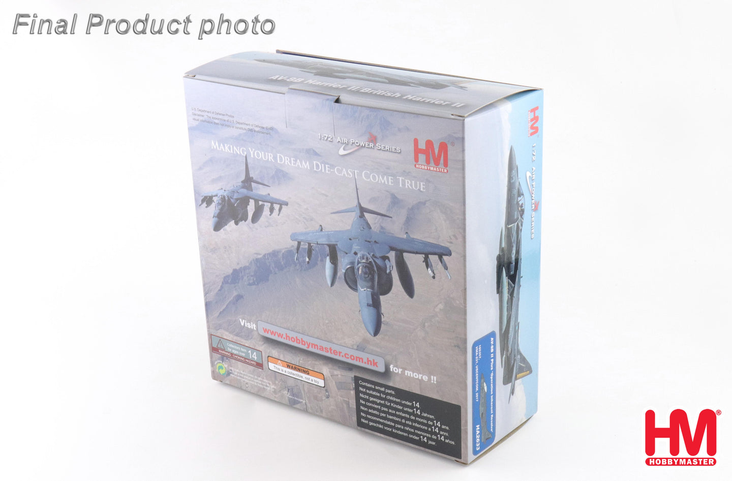 HOBBY MASTER AV-8B II PLUS US MARINES "OPERATION INHERENT RESOLVE" 165357, VMA-231, USCENTCOM, 2017