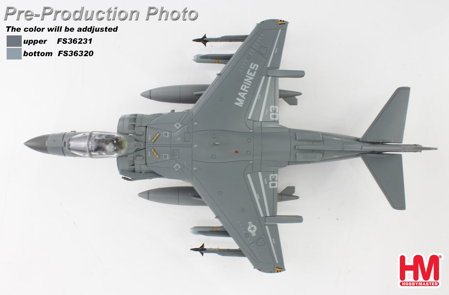 HOBBY MASTER AV-8B II PLUS US MARINES "OPERATION INHERENT RESOLVE" 165357, VMA-231, USCENTCOM, 2017