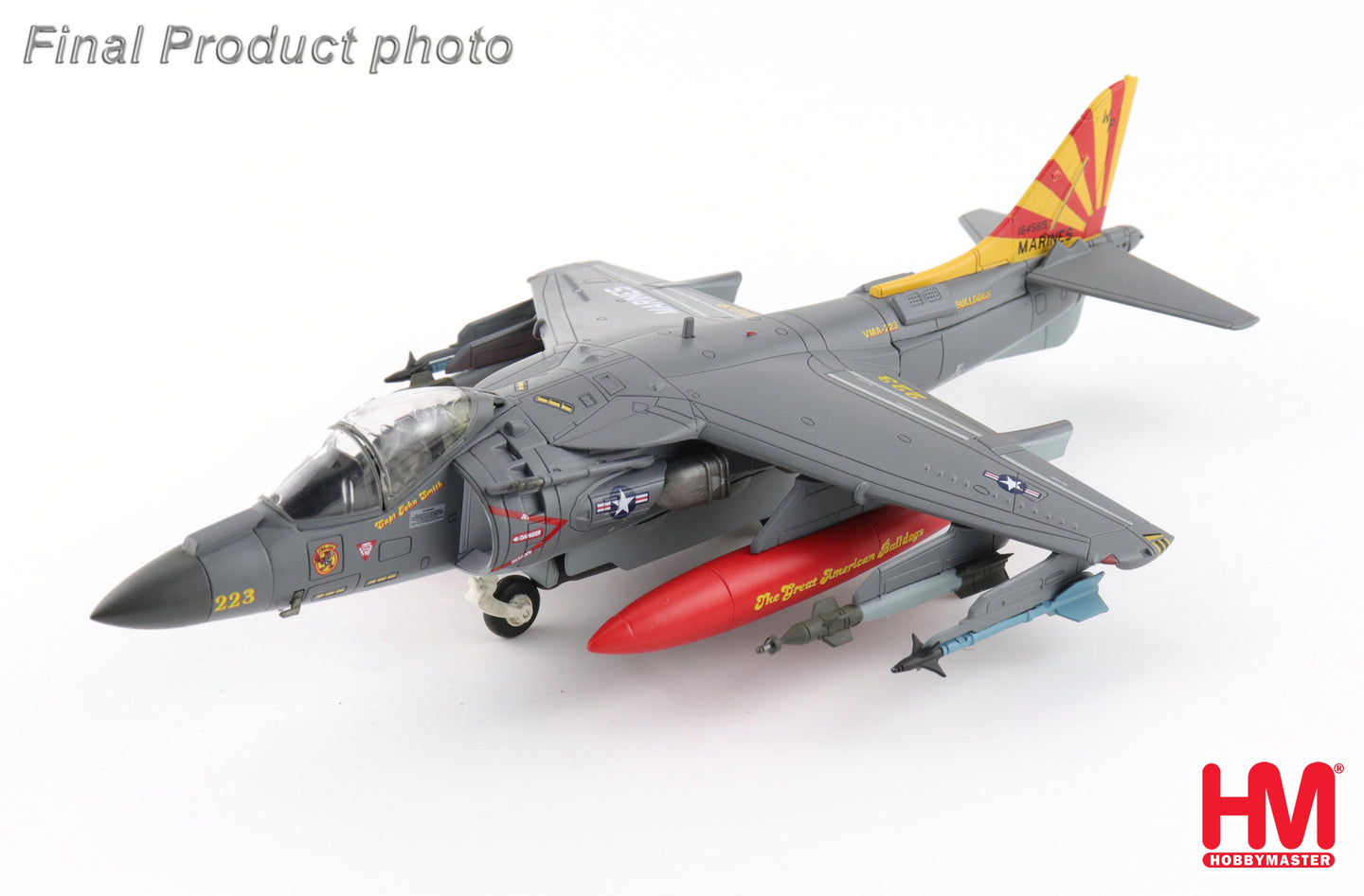 HOBBY MASTER AV-8B HARRIER II PLUS US MARINES 164569 VMA-223 "BULLDOGS" MCAS CHERRY POINT 2025