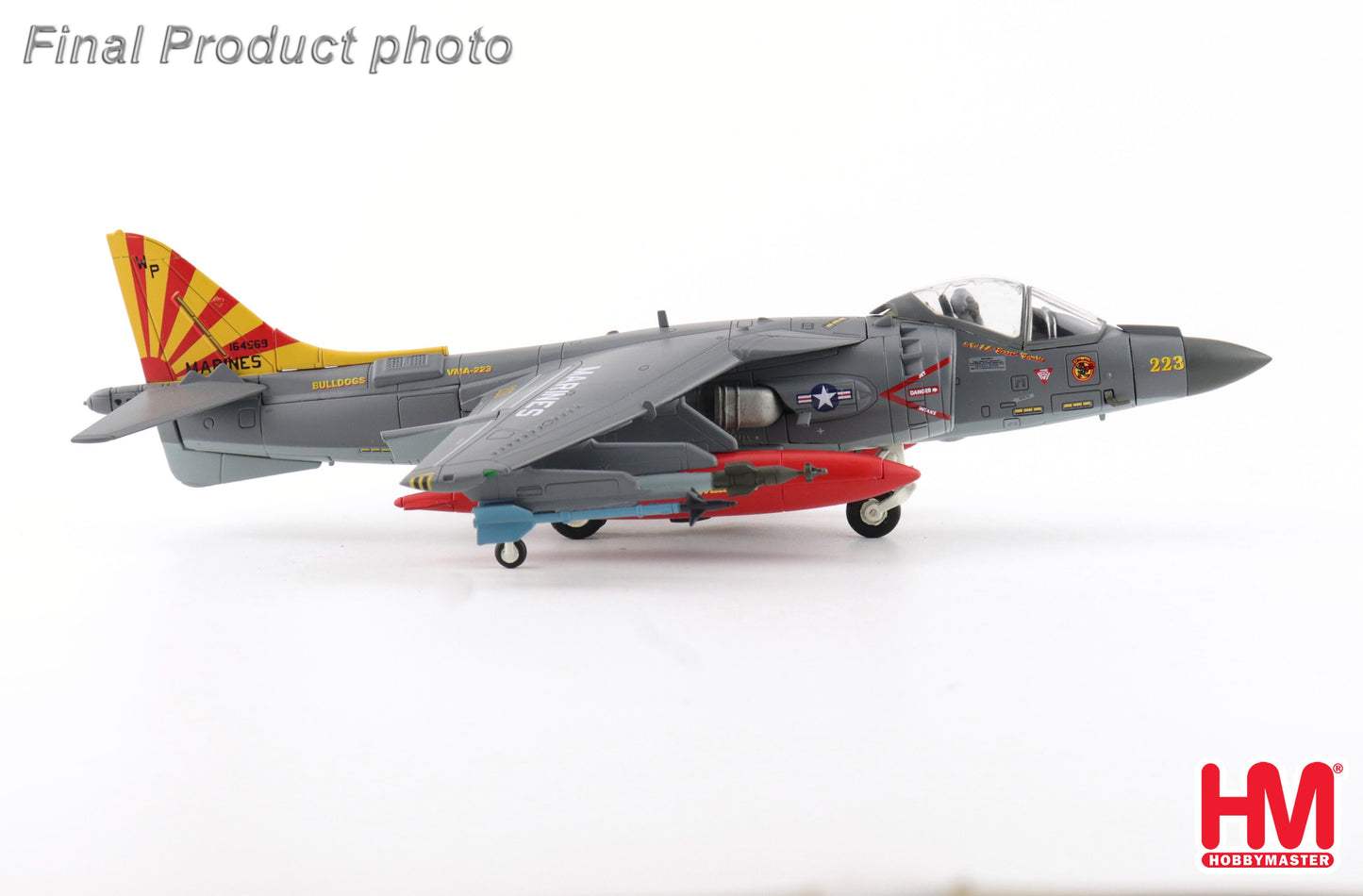 HOBBY MASTER AV-8B HARRIER II PLUS US MARINES 164569 VMA-223 "BULLDOGS" MCAS CHERRY POINT 2025