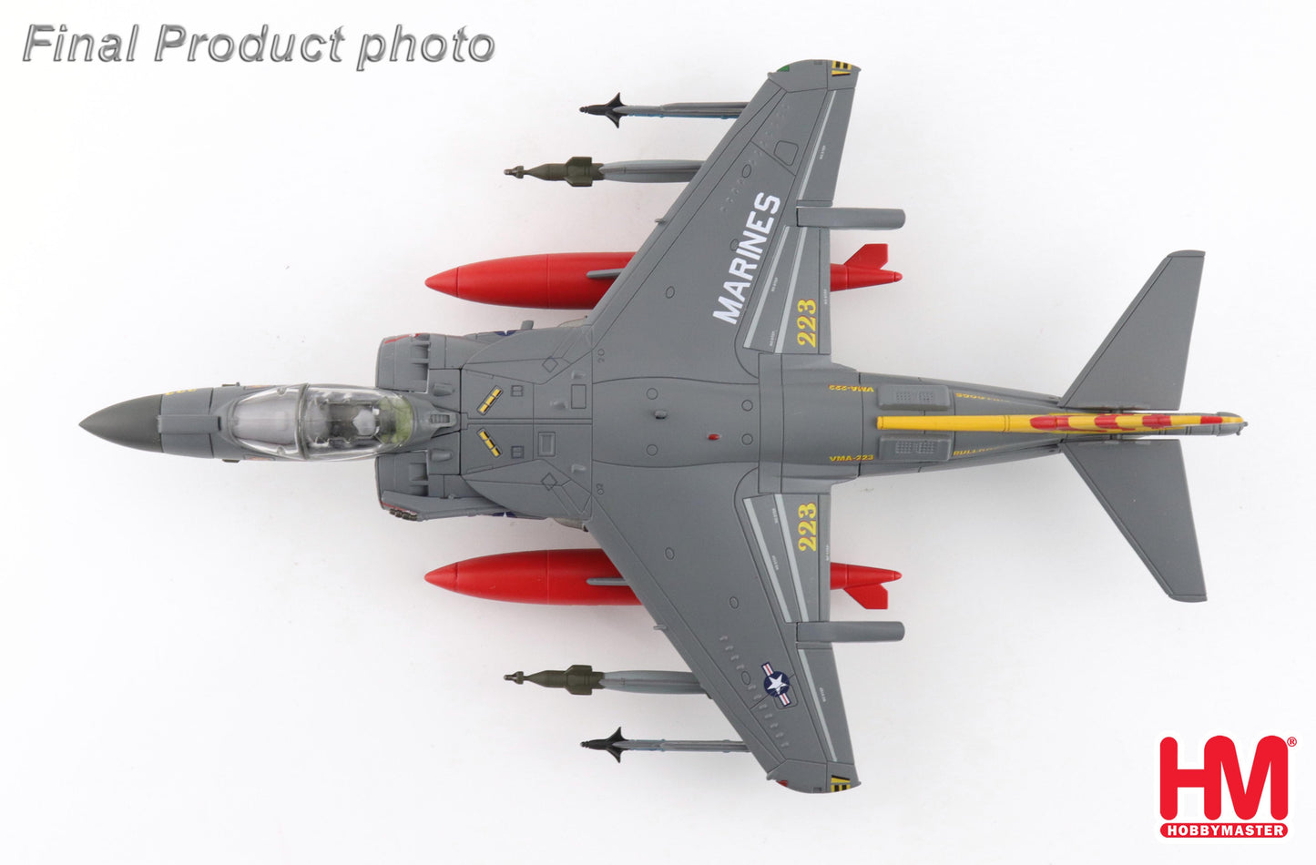 HOBBY MASTER AV-8B HARRIER II PLUS US MARINES 164569 VMA-223 "BULLDOGS" MCAS CHERRY POINT 2025