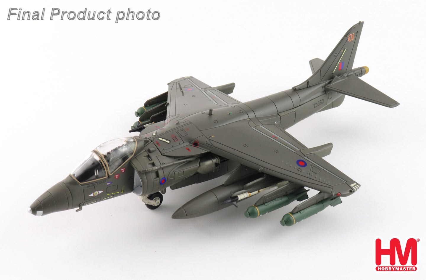 HOBBY MASTER HARRIER GR.5 ZD352/01 NO.1 SQN RAF WITTERING 1990'S