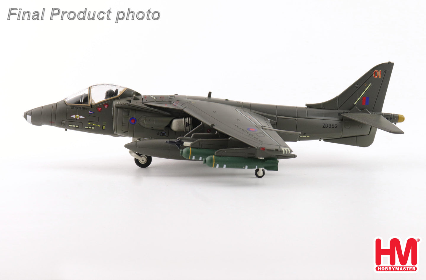 HOBBY MASTER HARRIER GR.5 ZD352/01 NO.1 SQN RAF WITTERING 1990'S