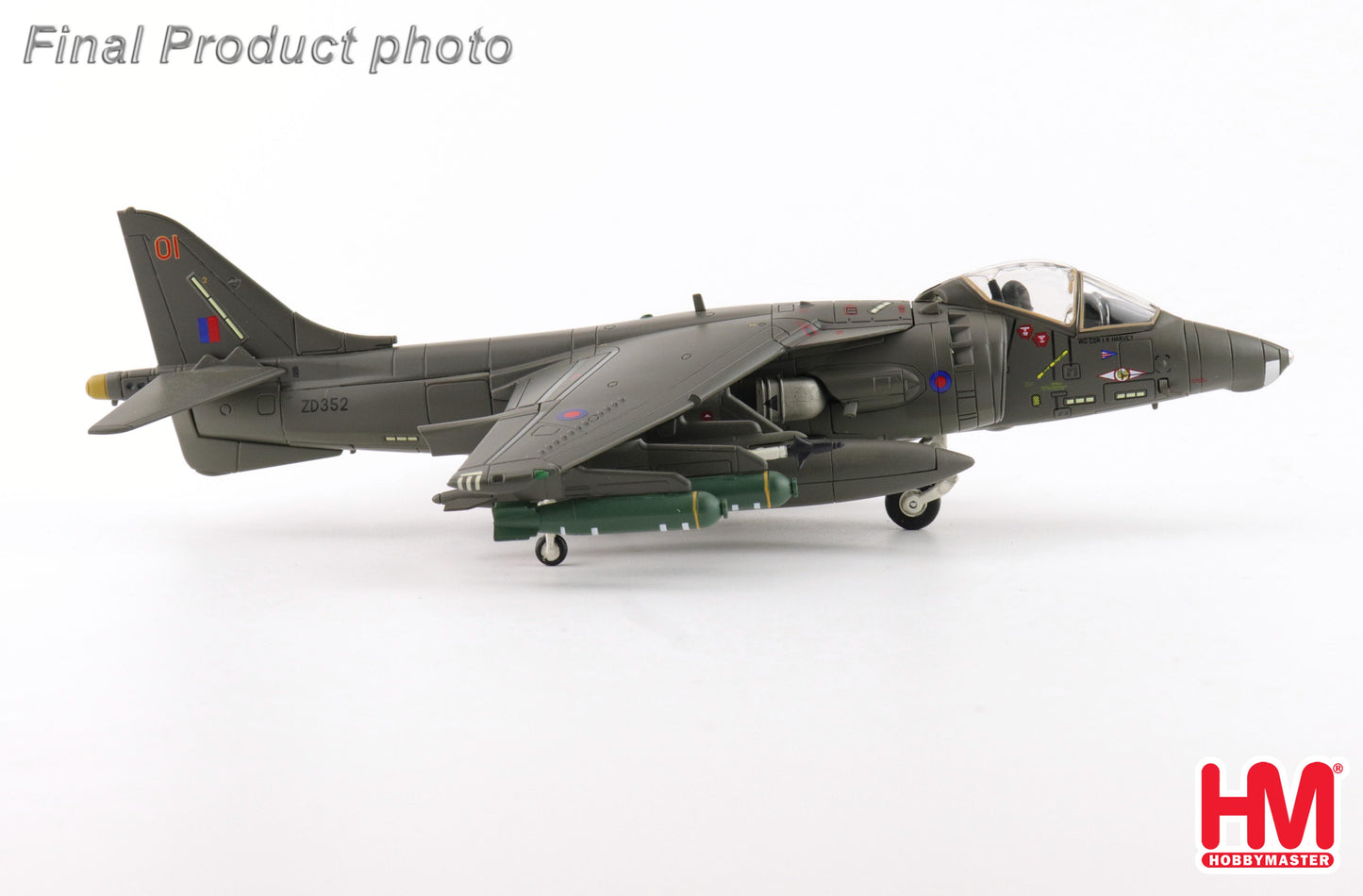 HOBBY MASTER HARRIER GR.5 ZD352/01 NO.1 SQN RAF WITTERING 1990'S