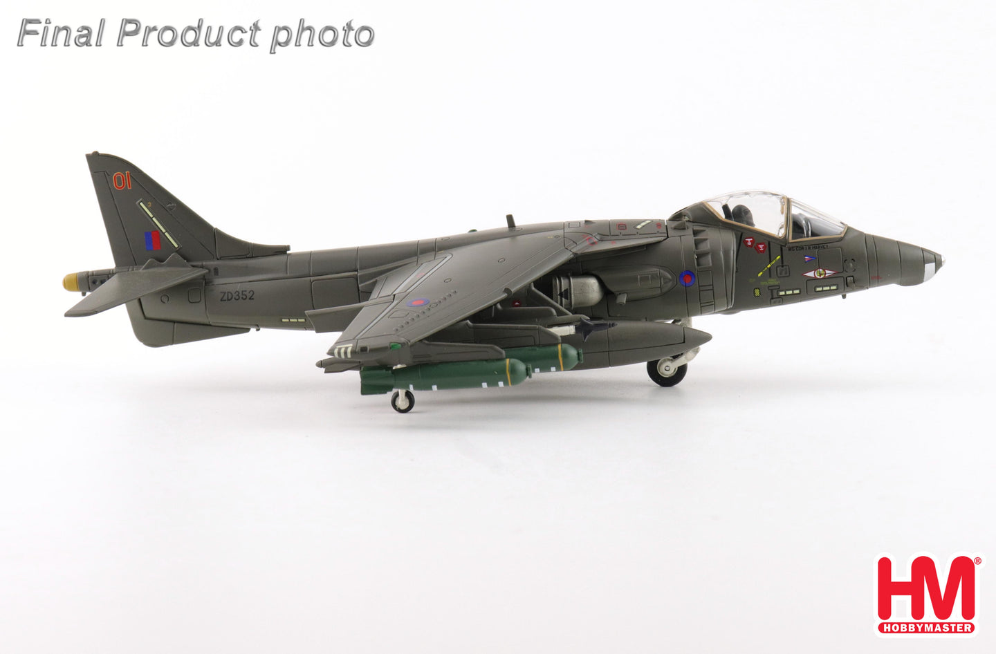 HOBBY MASTER HARRIER GR.5 ZD352/01 NO.1 SQN RAF WITTERING 1990'S