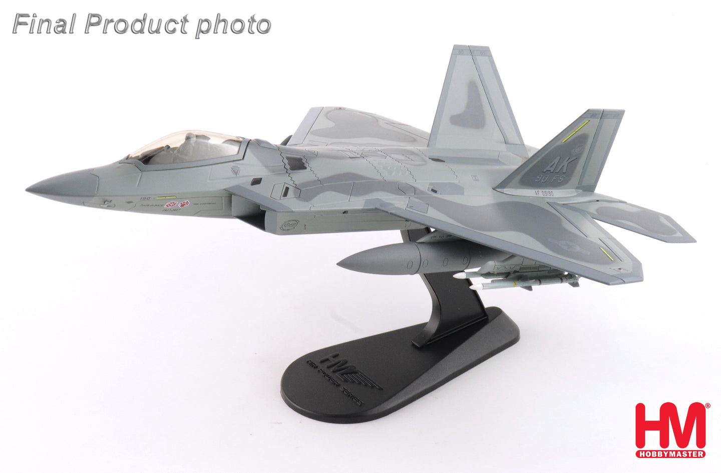HOBBY MASTER F-22 90TH FS "100TH ANNIVERSARY SCHEME" 09-4190 90TH FS ELMENDORF AB 2017