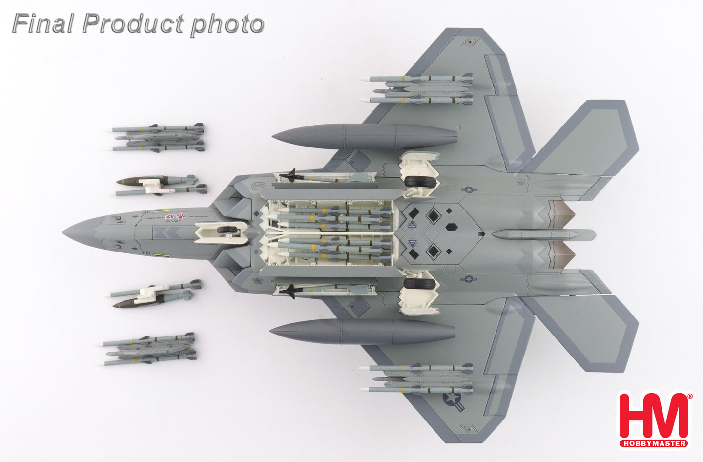 HOBBY MASTER F-22 90TH FS "100TH ANNIVERSARY SCHEME" 09-4190 90TH FS ELMENDORF AB 2017