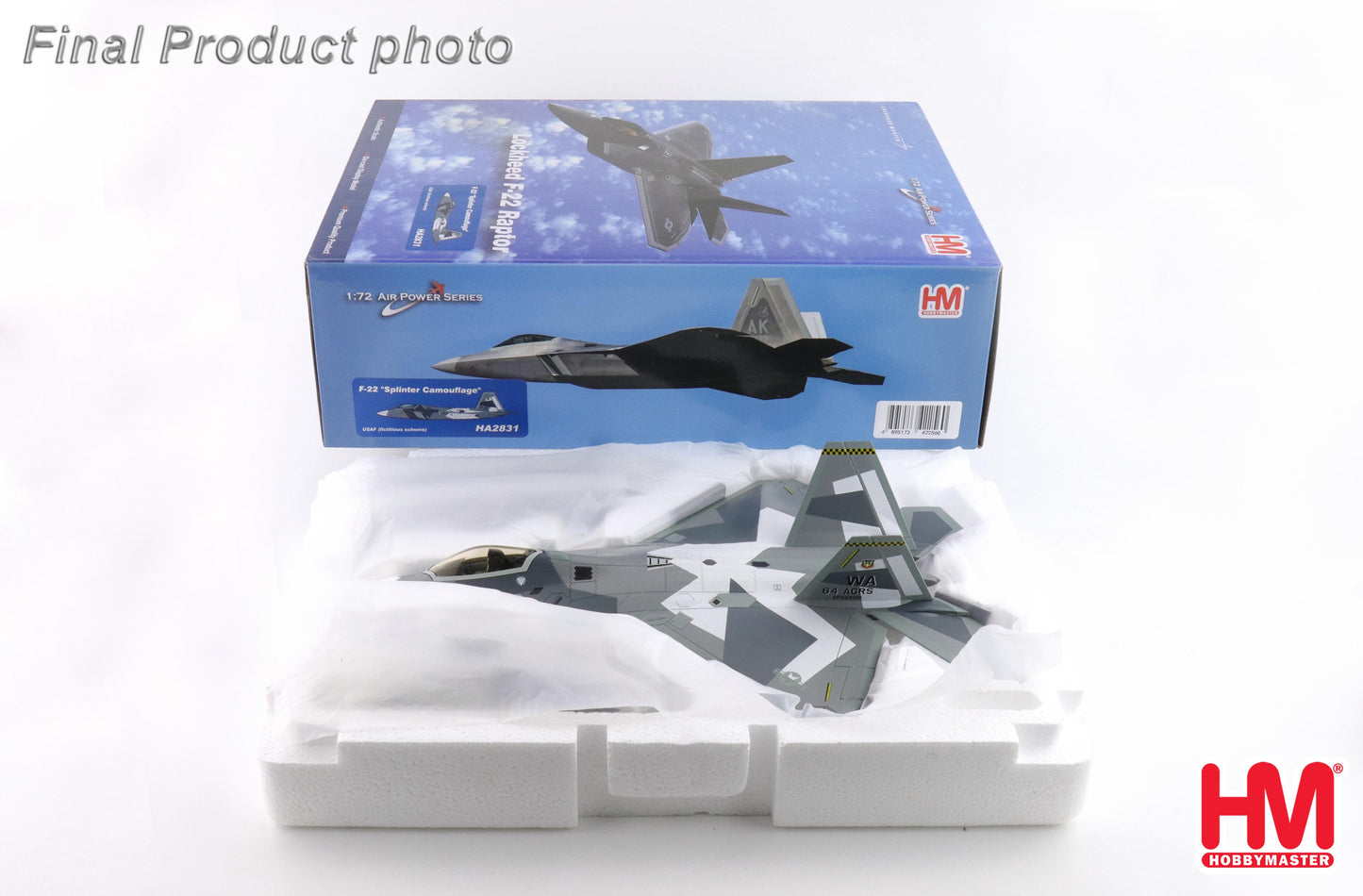 HOBBY MASTER F-22 USAF "SPLINTER CAMOUFLAGE (FICTITIOUS SCHEME)"