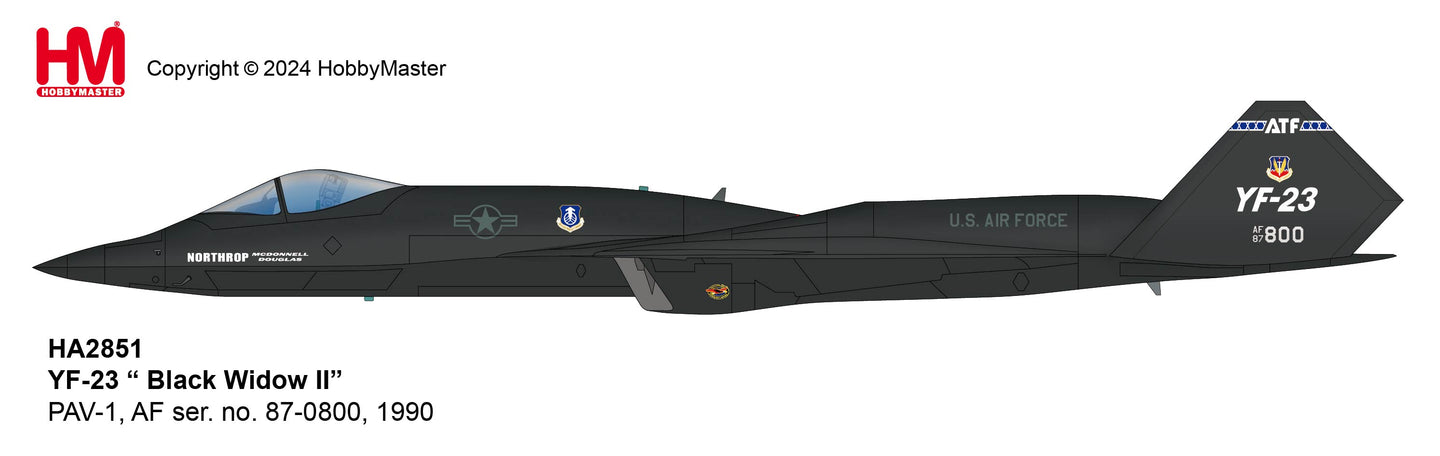 HOBBY MASTER YF-23 "BLACK WIDOW" II PAV-1 87-0800 1990