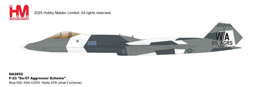 HOBBY MASTER F-23 "SU-57 AGGRESSOR SCHEME" BLUE 054 65TH AGRS NELLIS AF