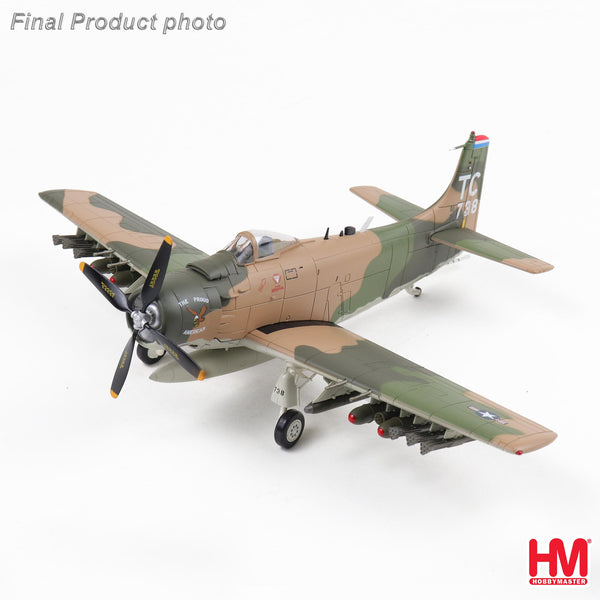 HOBBY MASTER  A-1H SKYRAIDER NKP ROYAL THAI AFB "THE PROUD AMERICAN" 52-139738 1ST SOS JUNE 1972