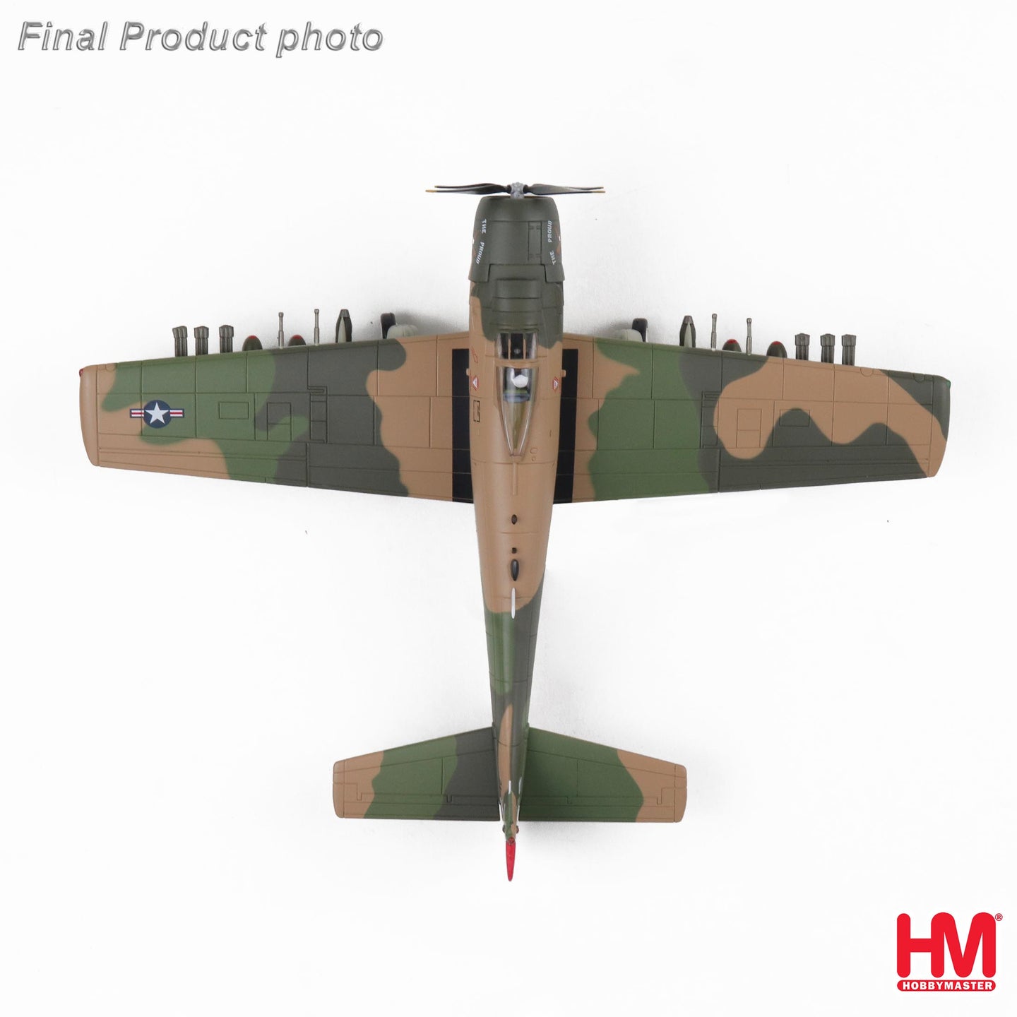 HOBBY MASTER  A-1H SKYRAIDER NKP ROYAL THAI AFB "THE PROUD AMERICAN" 52-139738 1ST SOS JUNE 1972