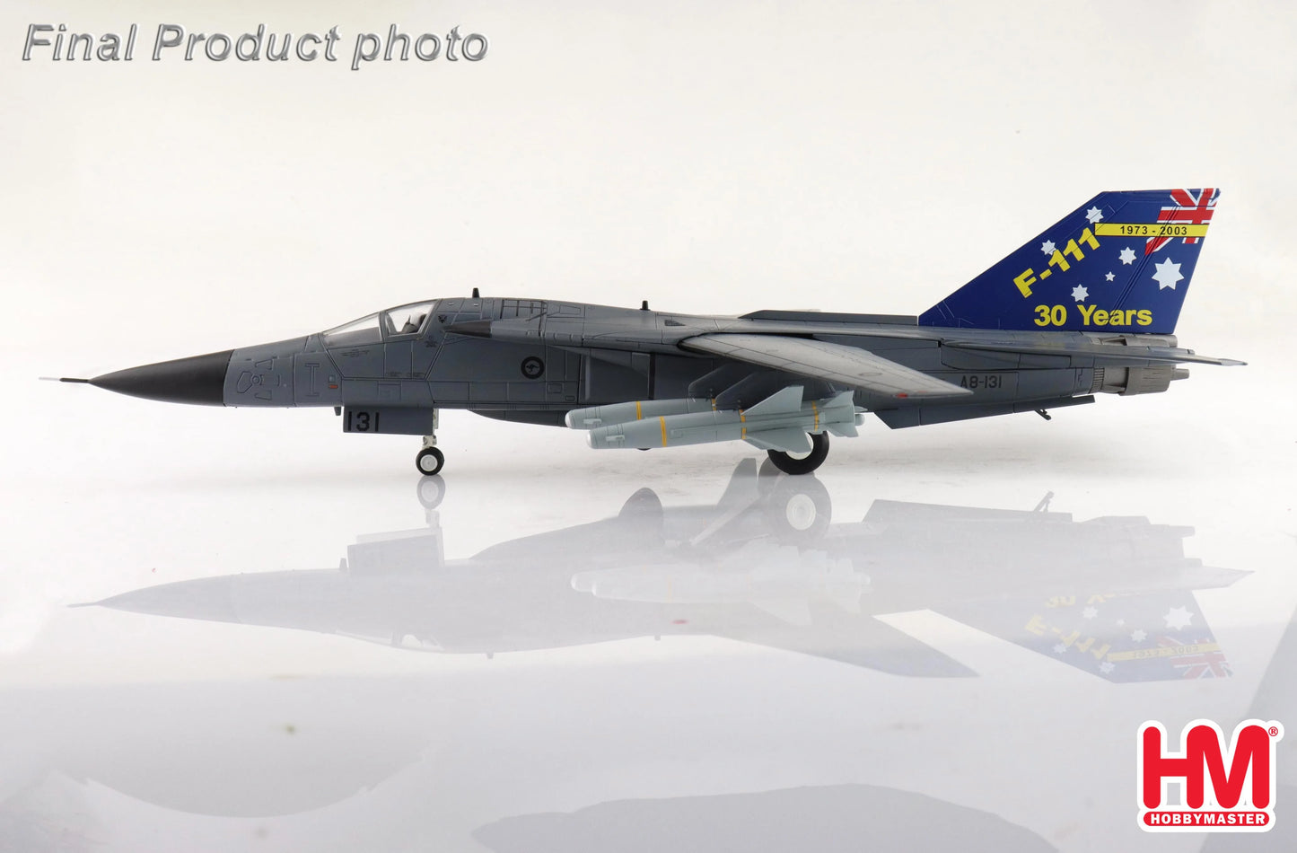 HOBBY MASTER F-111C PIG A8-131 RAAF 1973-2003 (WITH 4 X AGM-142)
