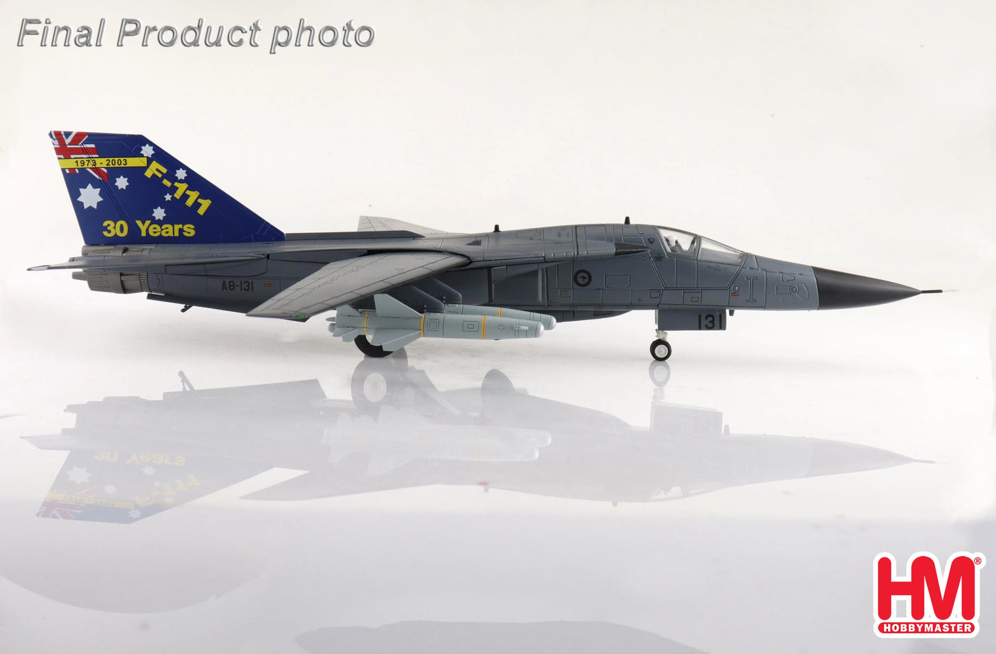 HOBBY MASTER F-111C PIG A8-131 RAAF 1973-2003 (WITH 4 X AGM-142)