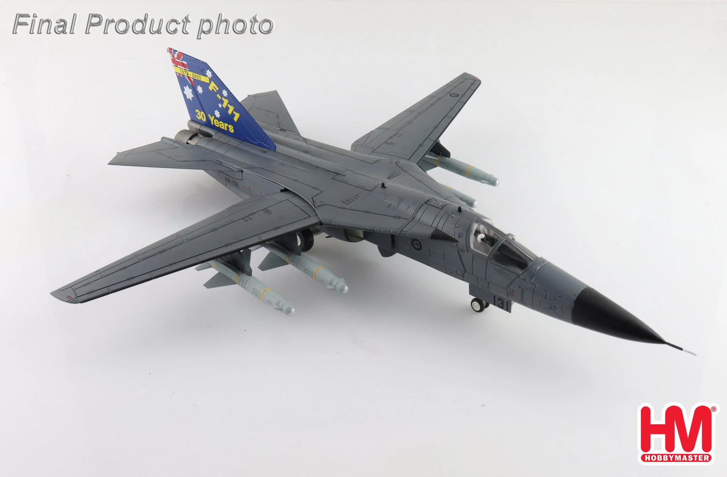 HOBBY MASTER F-111C PIG A8-131 RAAF 1973-2003 (WITH 4 X AGM-142)