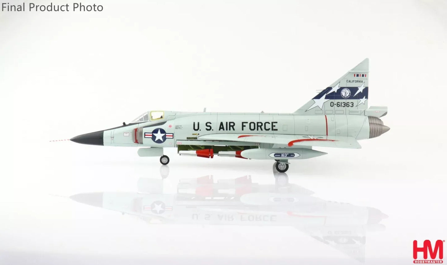 HOBBY MASTER F-102A DELTA DAGGER 0-61363, 196 FIS, 163 FIG, CALIFORNIA AIR NATIONAL GUARD, EARLY 1970S