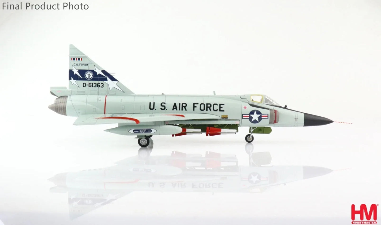 HOBBY MASTER F-102A DELTA DAGGER 0-61363, 196 FIS, 163 FIG, CALIFORNIA AIR NATIONAL GUARD, EARLY 1970S
