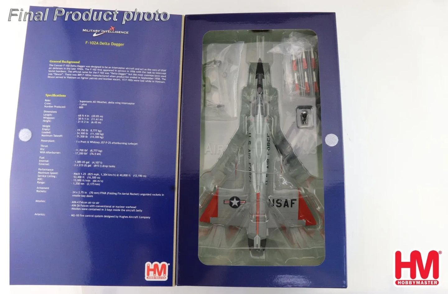 HOBBY MASTER F-102A DELTA DAGGER 56-1488 179 FIS MINNESOTA ANG 1966