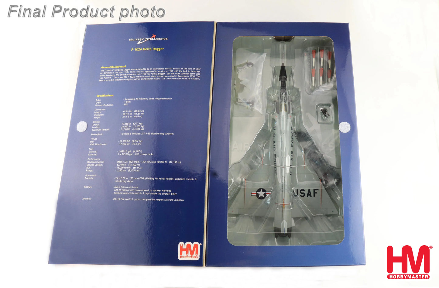 HOBBY MASTER F-102A DELTA DAGGER54-1373 199TH FIS HAWAII ANG 1960S
