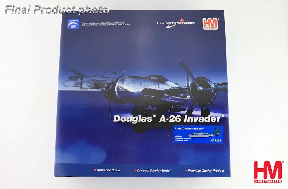 HOBBY MASTER B-26K COUNTER INVADER 64-17649 CONGOLESE AIR FORCE BRAZZAVILLE 1965