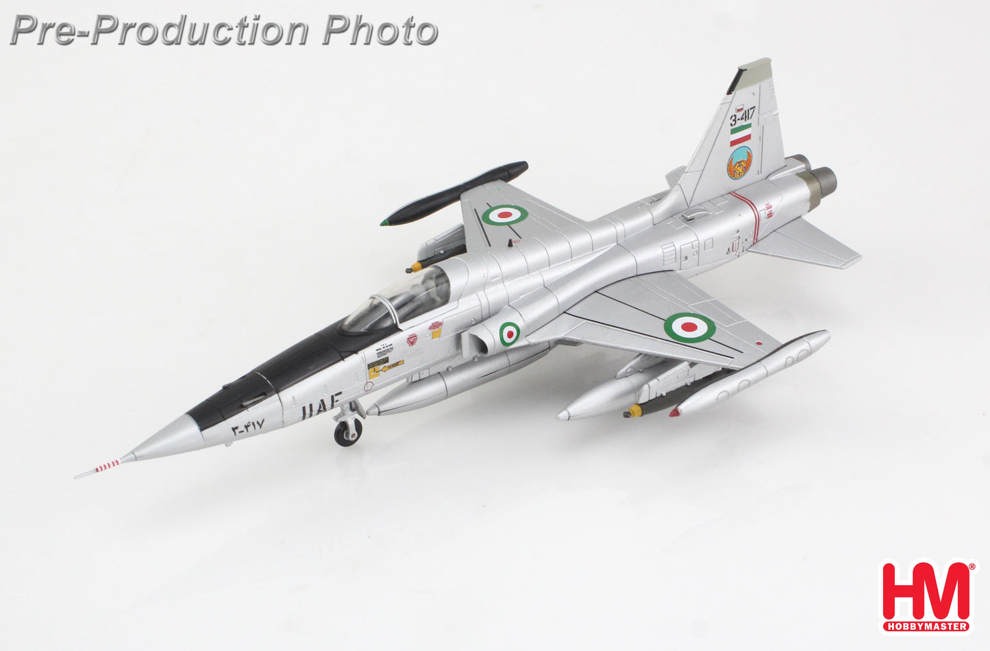 HOBBY MASTER F-5A FREEDOM FIGHTER IMPERIAL IRANIAN AIR FORCE (IIAF) 3-417 1960'S