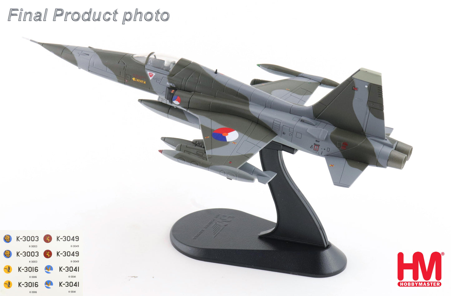 HOBBY MASTER NF-5A RNLAF 1970'S (WITH DECALS FOR 5 PLANES)