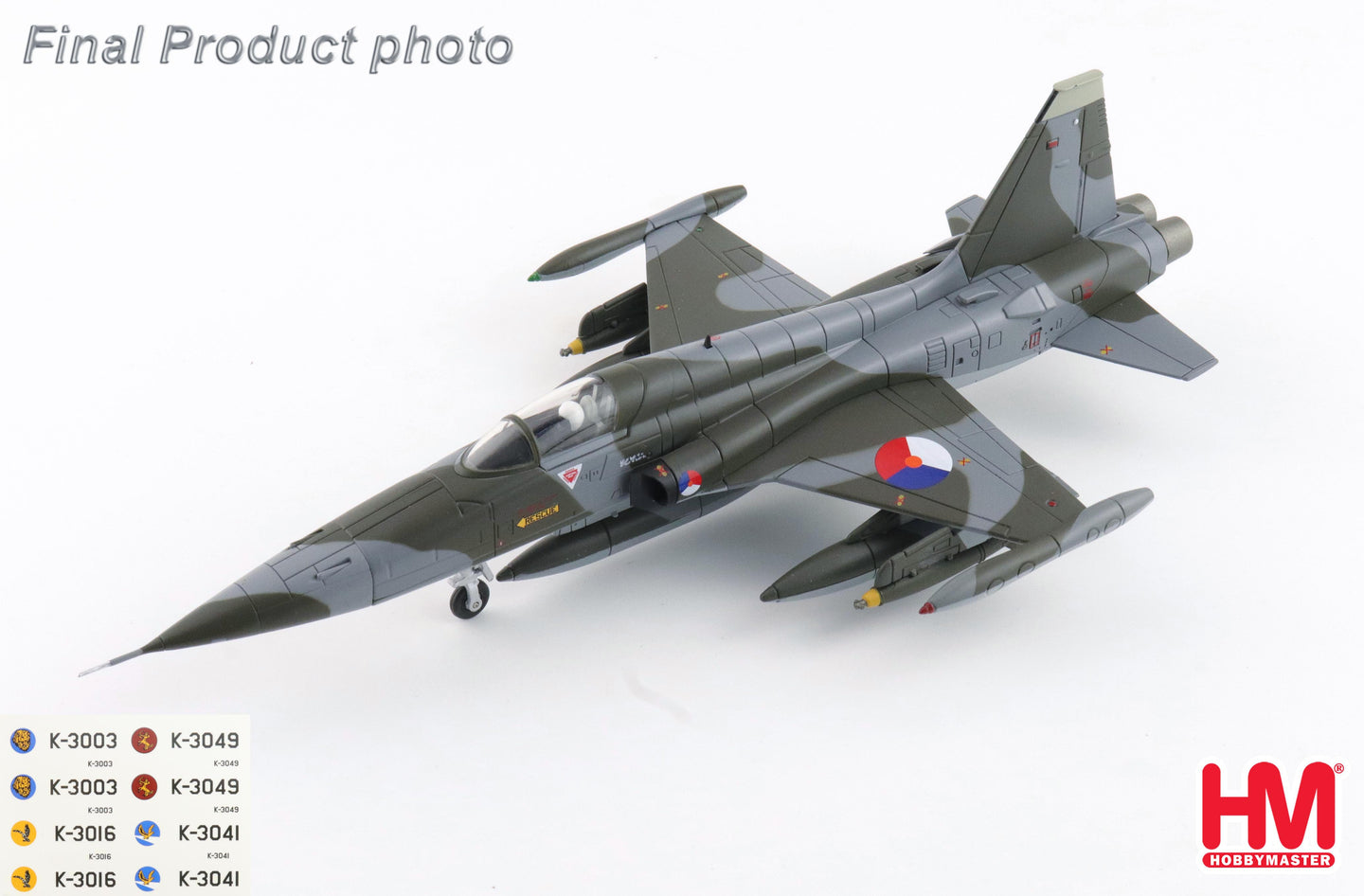 HOBBY MASTER NF-5A RNLAF 1970'S (WITH DECALS FOR 5 PLANES)