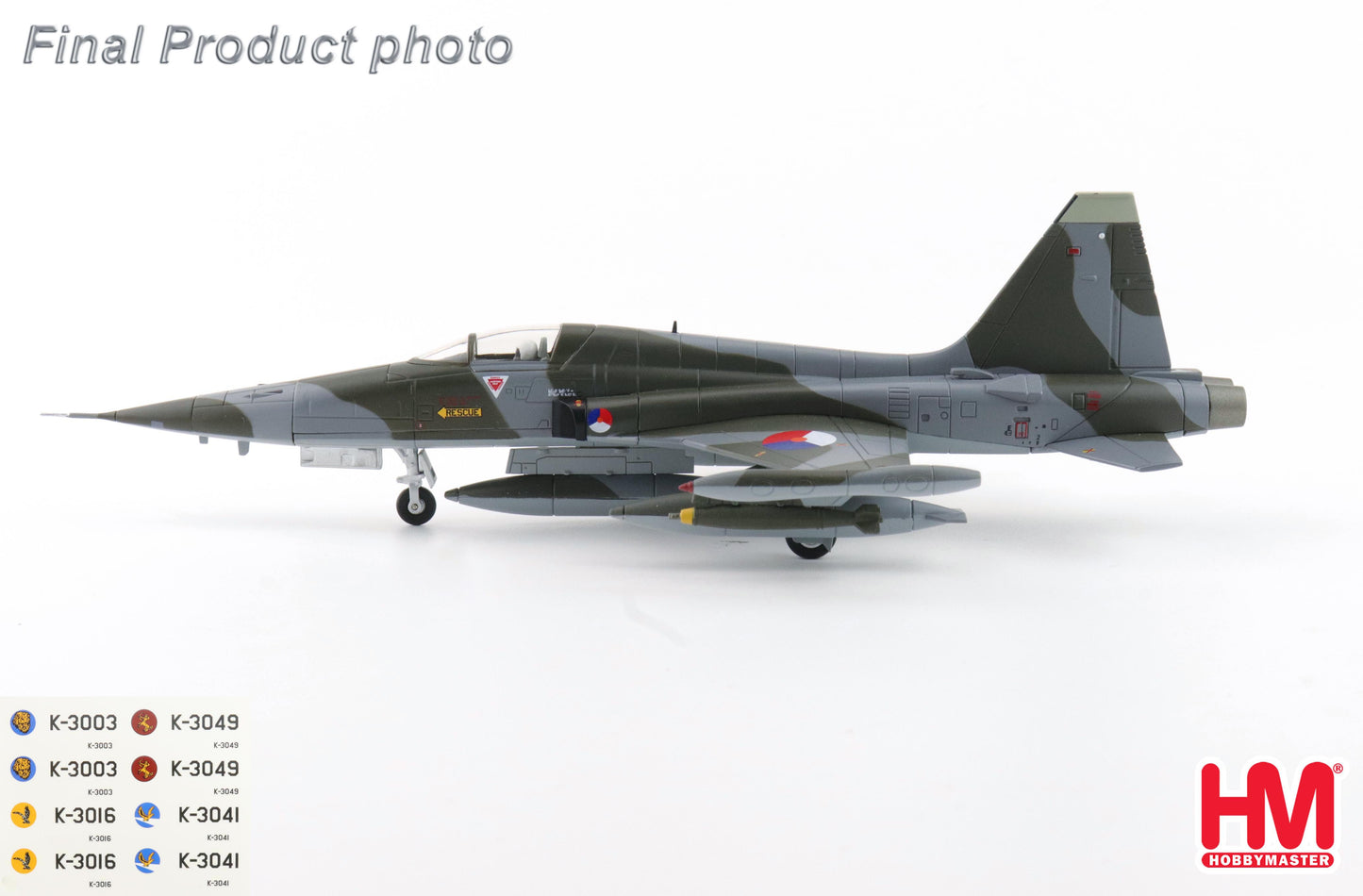 HOBBY MASTER NF-5A RNLAF 1970'S (WITH DECALS FOR 5 PLANES)