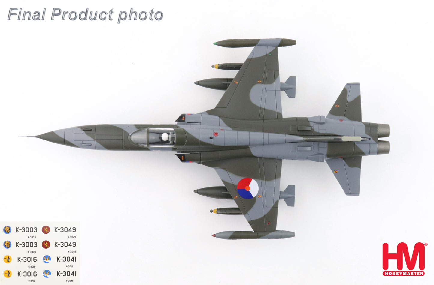 HOBBY MASTER NF-5A RNLAF 1970'S (WITH DECALS FOR 5 PLANES)