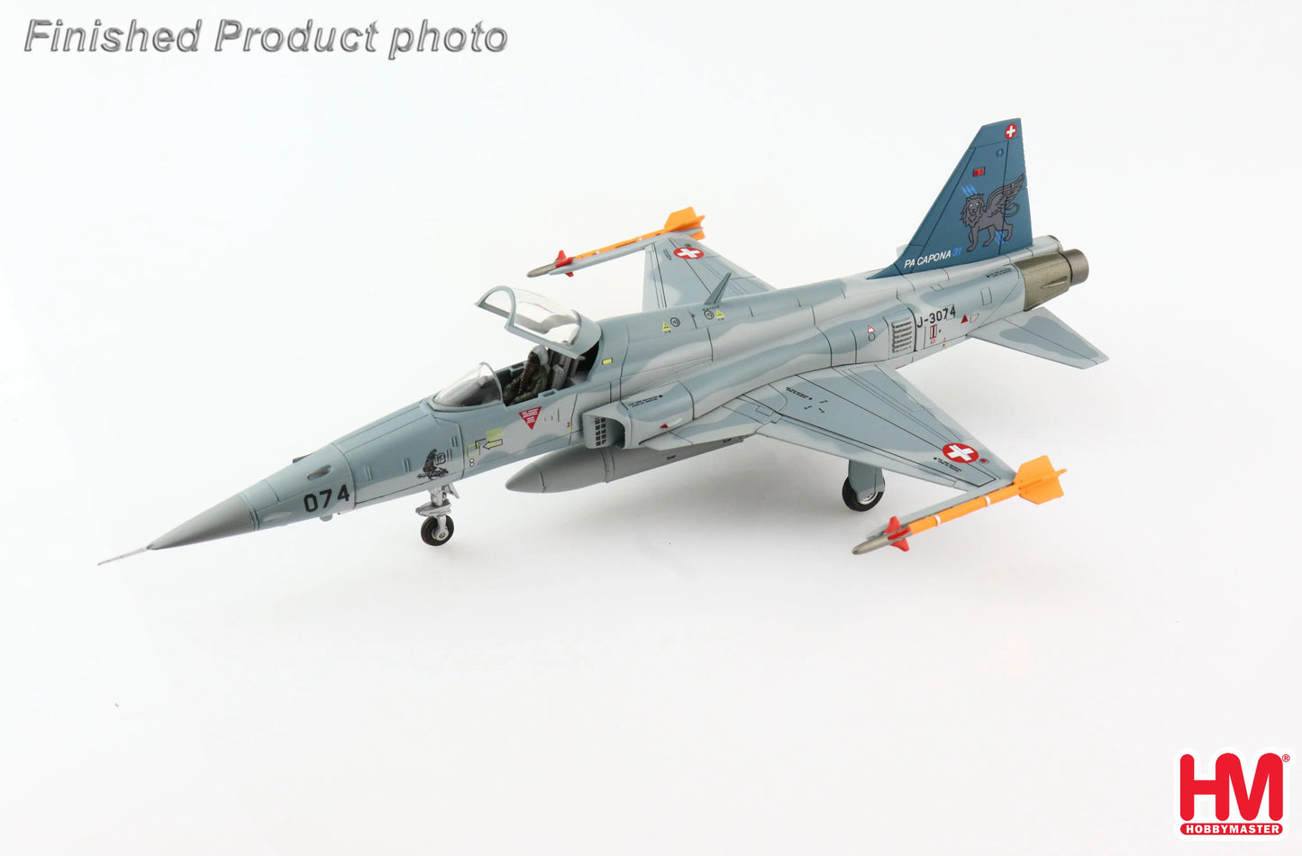 HOBBY MASTER F-5E TIGER II SWISS AIR FORCE "PA CAPONA" J-3074 SWITZERLAND 2017