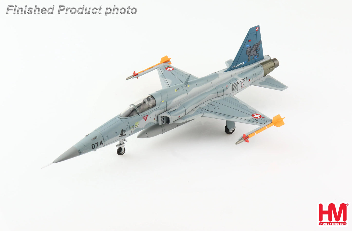 HOBBY MASTER F-5E TIGER II SWISS AIR FORCE "PA CAPONA" J-3074 SWITZERLAND 2017