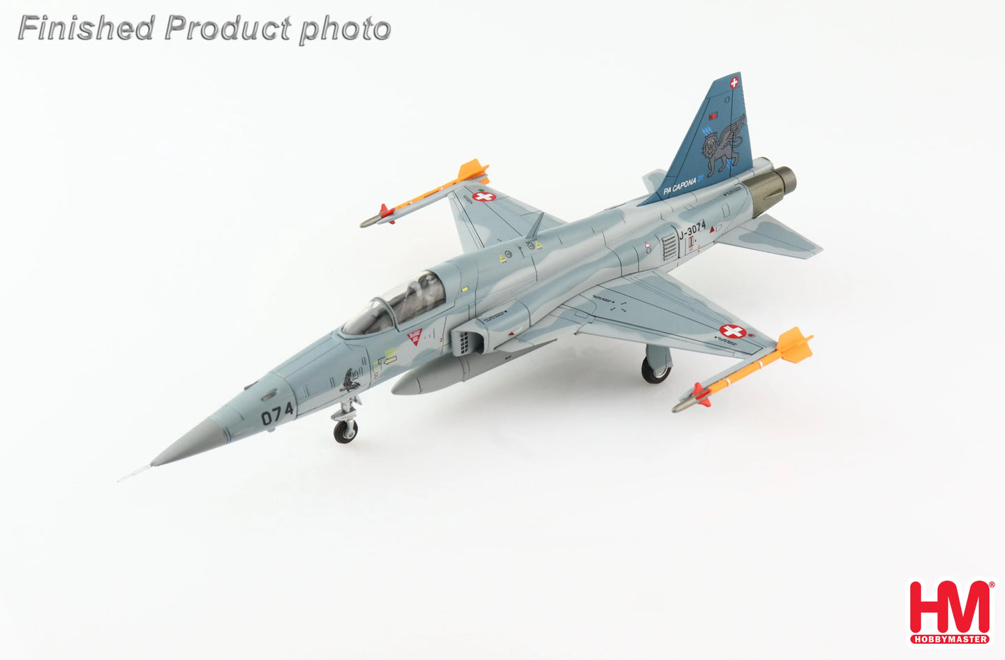 HOBBY MASTER F-5E TIGER II SWISS AIR FORCE "PA CAPONA" J-3074 SWITZERLAND 2017