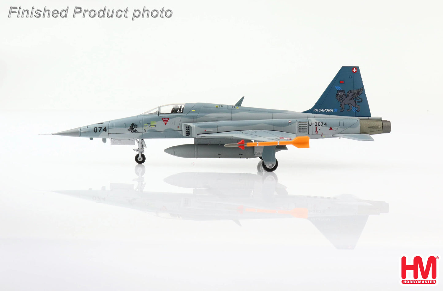 HOBBY MASTER F-5E TIGER II SWISS AIR FORCE "PA CAPONA" J-3074 SWITZERLAND 2017
