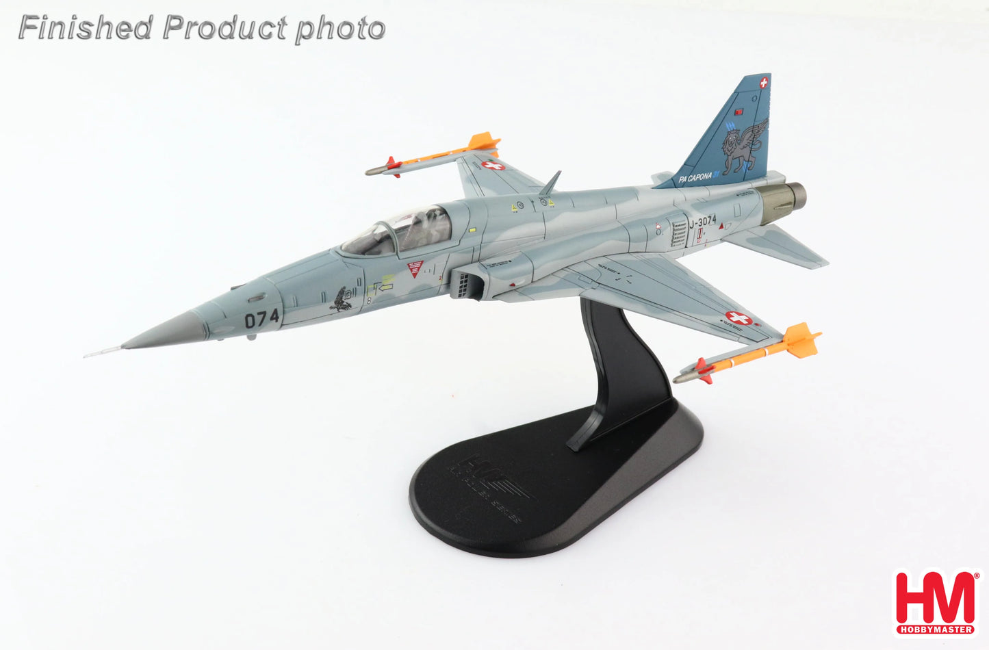 HOBBY MASTER F-5E TIGER II SWISS AIR FORCE "PA CAPONA" J-3074 SWITZERLAND 2017