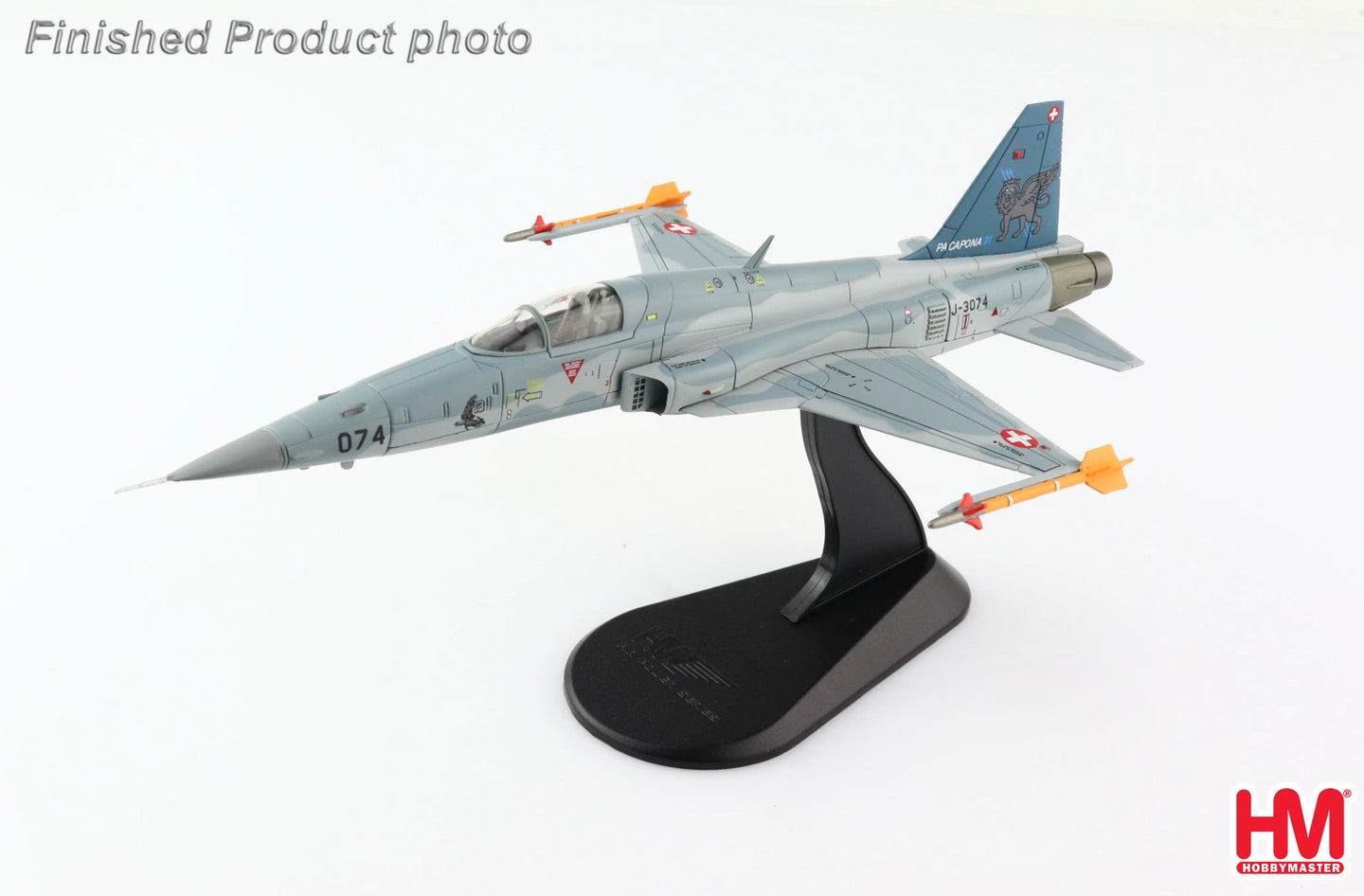 HOBBY MASTER F-5E TIGER II SWISS AIR FORCE "PA CAPONA" J-3074 SWITZERLAND 2017
