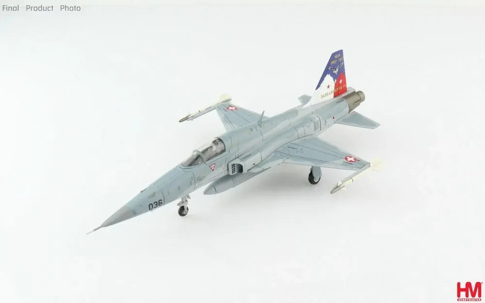 HOBBY MASTER RF-5E SWISS AIR FORCE "SION IGER" 036 FLIEGERSTAFFEL 19 SION AIR BASE CLOSURE 2017