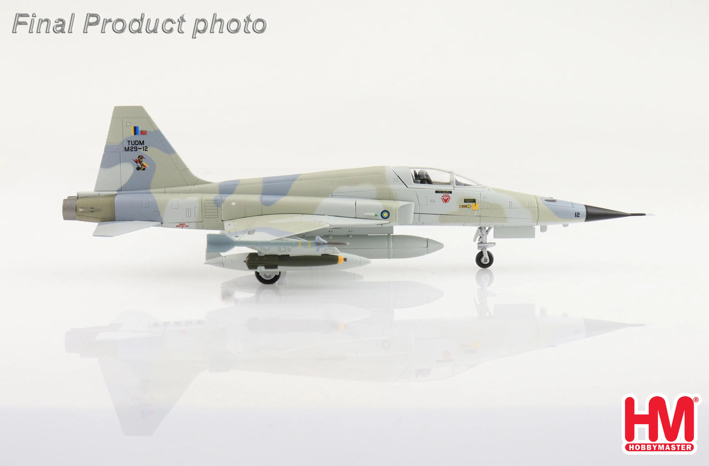 HOBBY MASTER F-5E TIGER II M29-12 NO. 11 SKN TUDM 1980S