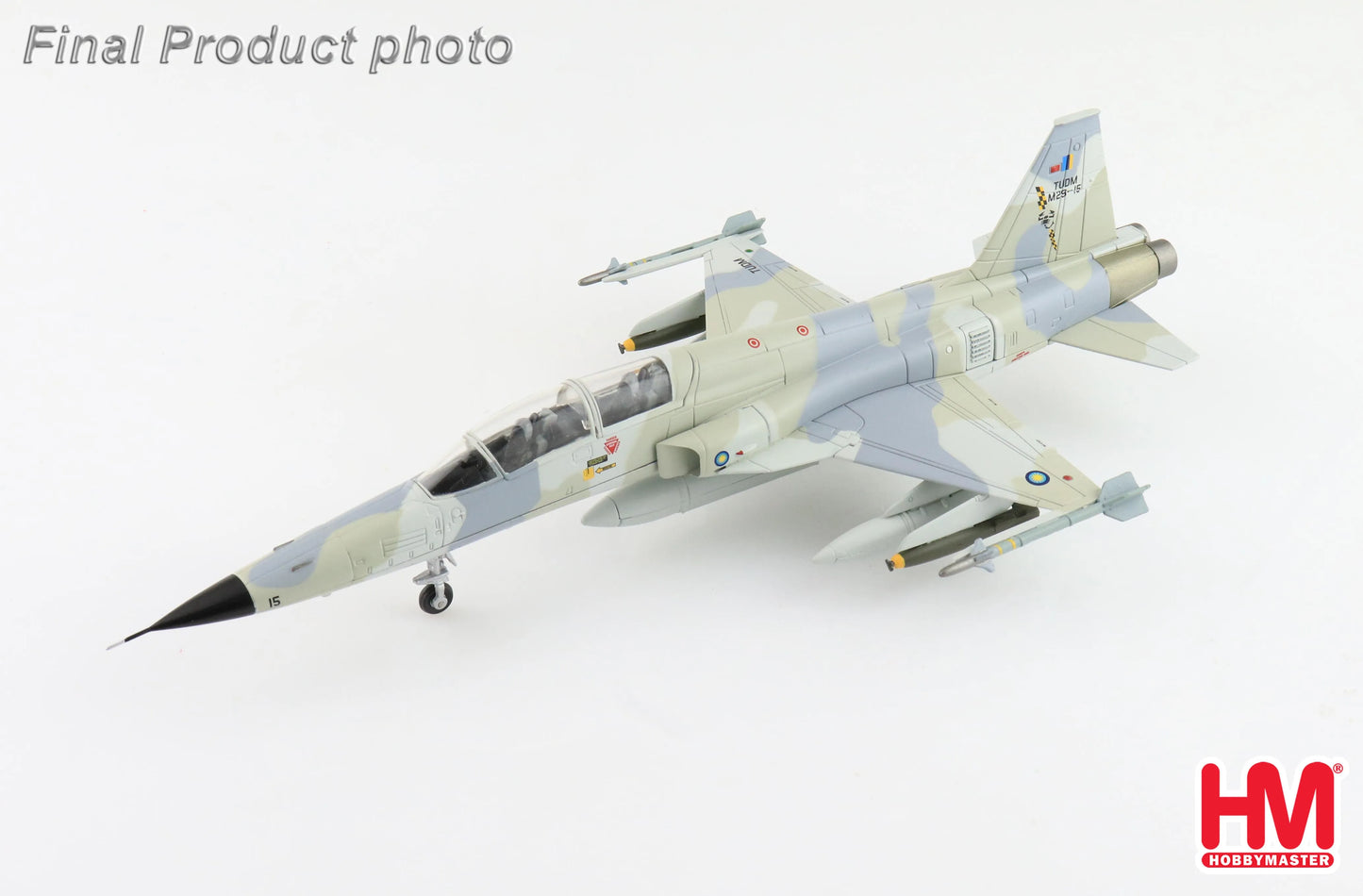 HOBBY MASTER F-5F TIGER II M29-15 ROYAL MALAYSIAN AIR FORCE (TUDM) NO. 12 SKN 1980'S