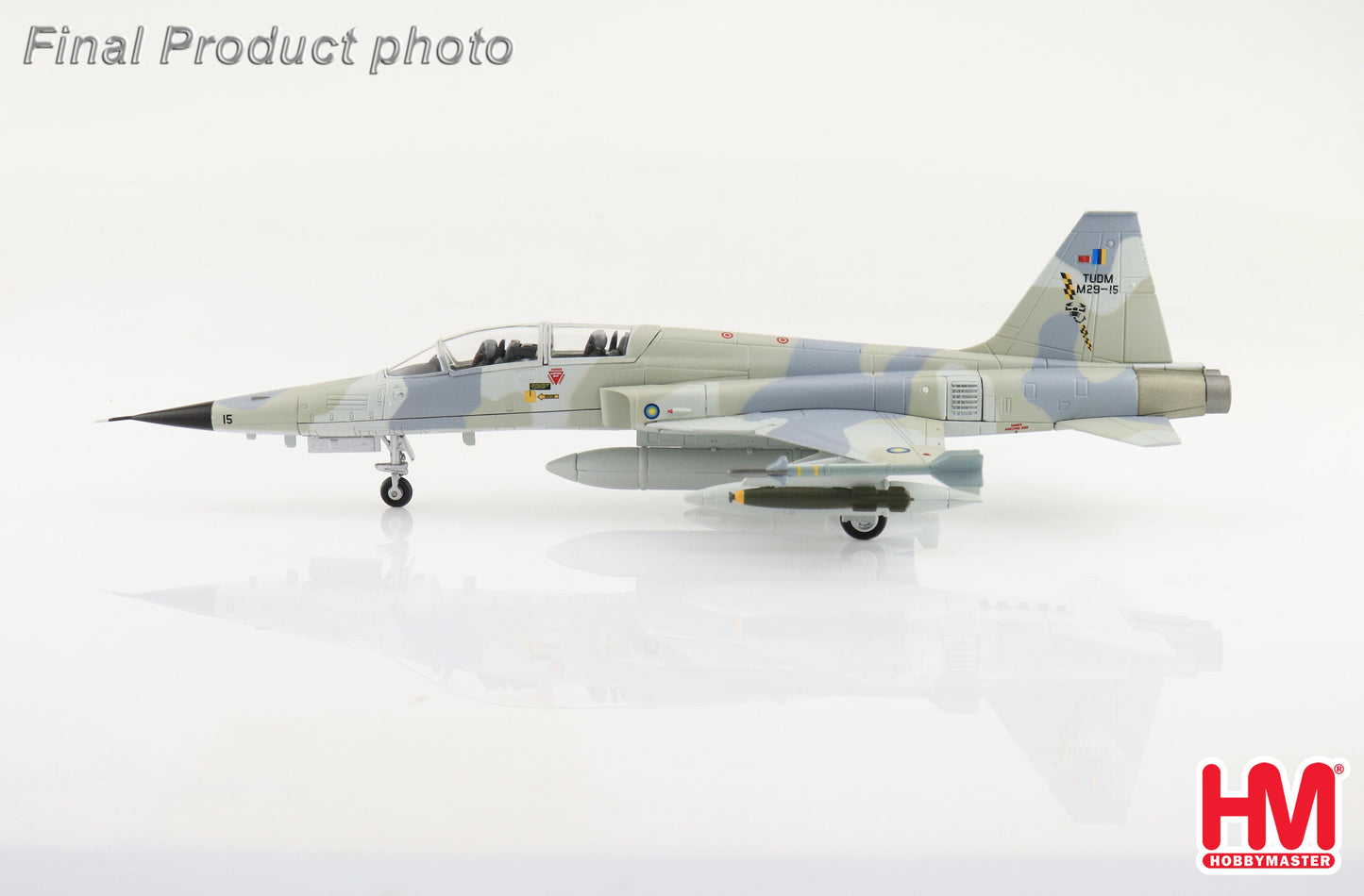 HOBBY MASTER F-5F TIGER II M29-15 ROYAL MALAYSIAN AIR FORCE (TUDM) NO. 12 SKN 1980'S