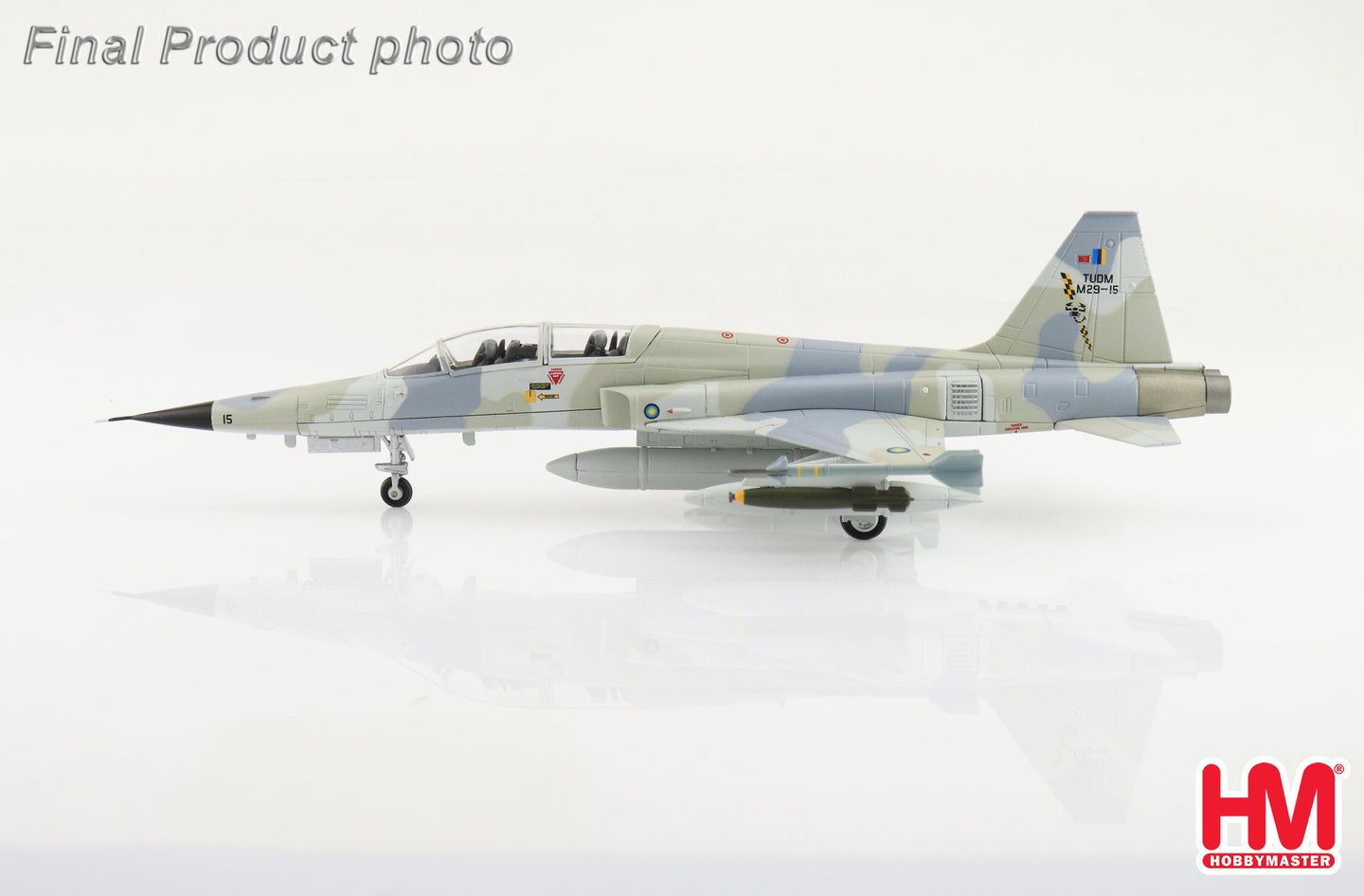 HOBBY MASTER F-5F TIGER II M29-15 ROYAL MALAYSIAN AIR FORCE (TUDM) NO. 12 SKN 1980'S