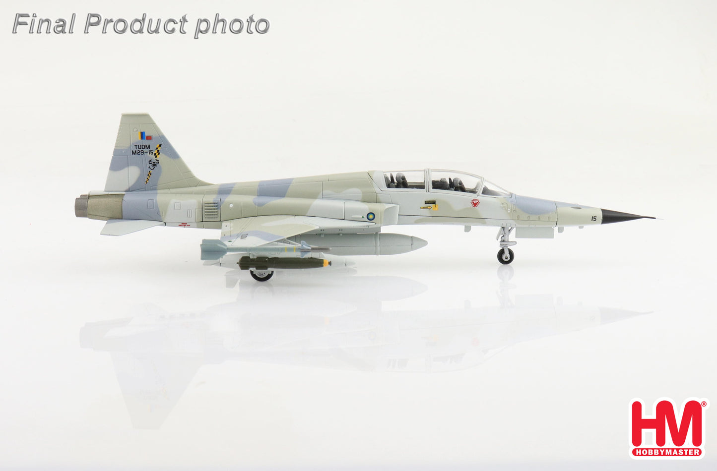 HOBBY MASTER F-5F TIGER II M29-15 ROYAL MALAYSIAN AIR FORCE (TUDM) NO. 12 SKN 1980'S