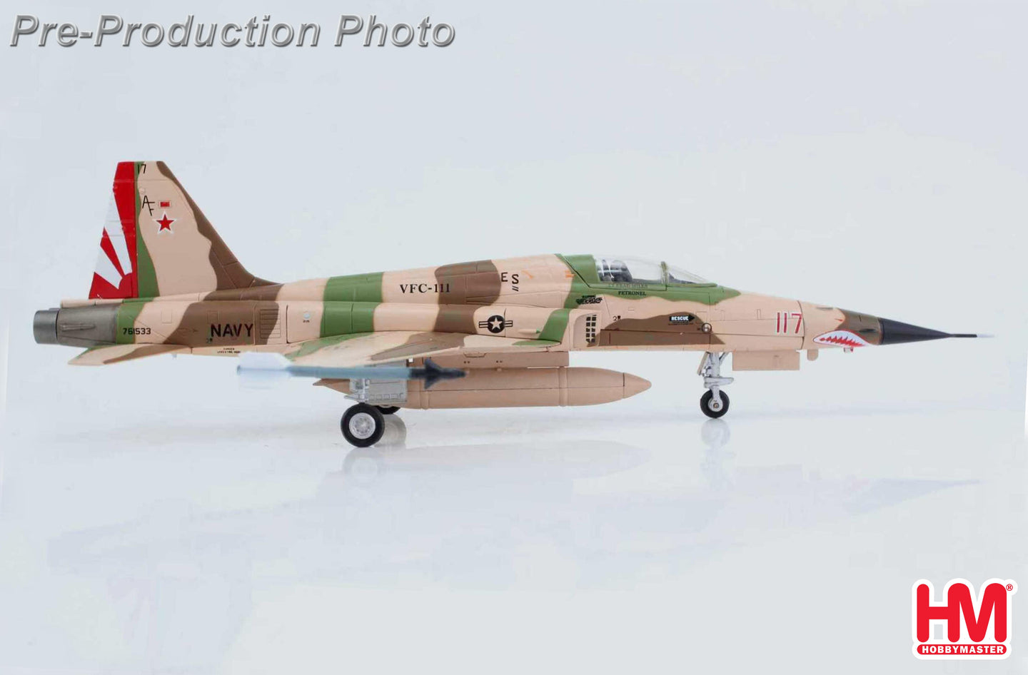 HOBBY MASTER F-5N "AVERSARY FIGHTER" RED 117 761533 VFC-111 2014
