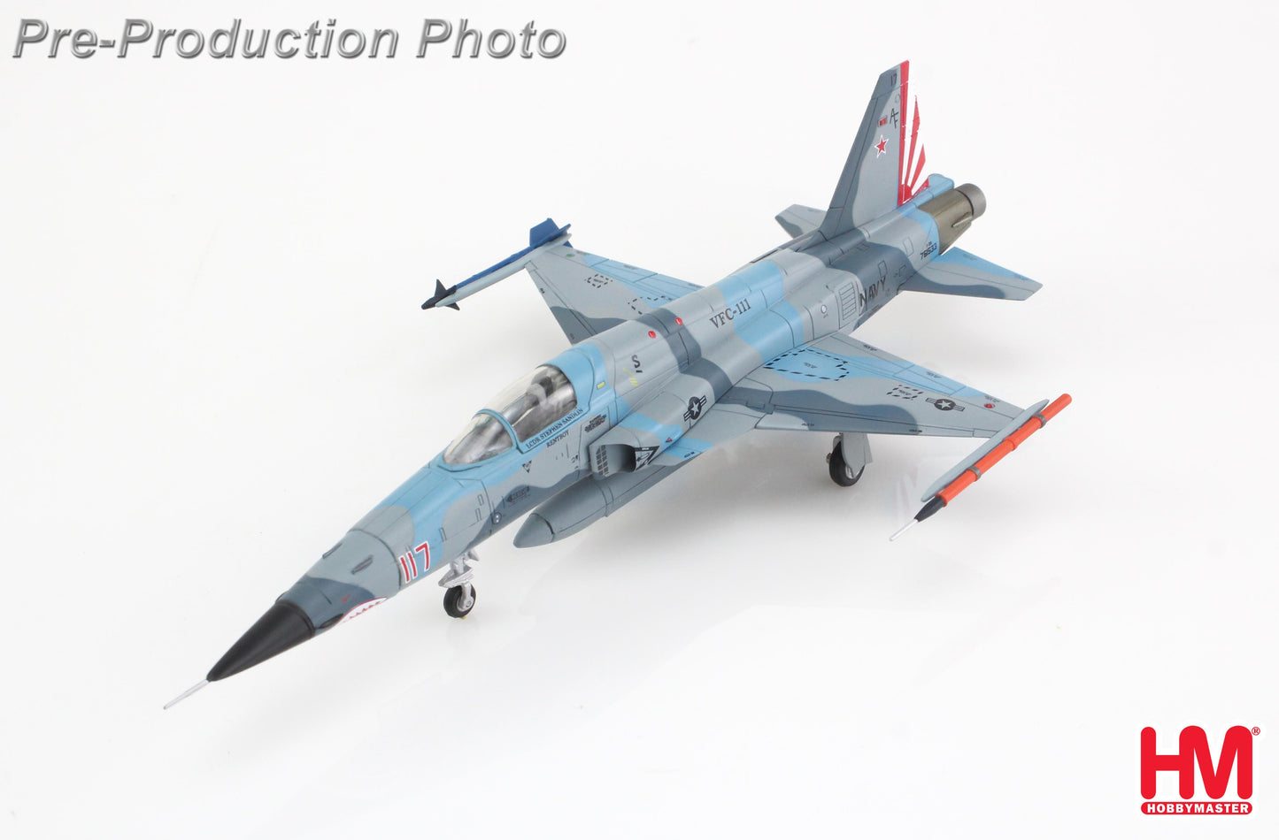 HOBBY MASTER F-5N US NAVY RESERVES "ADVERSARY FIGHTER" RED 117 761533 VFC-111 2017